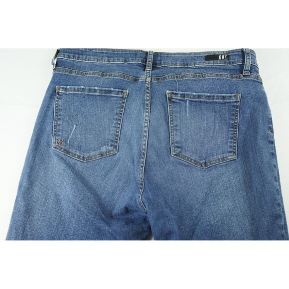 KUT~ From The Kloth Women's Jeans Size 16 Blue Stretch Denim 5-Pocket - Picture 11 of 16